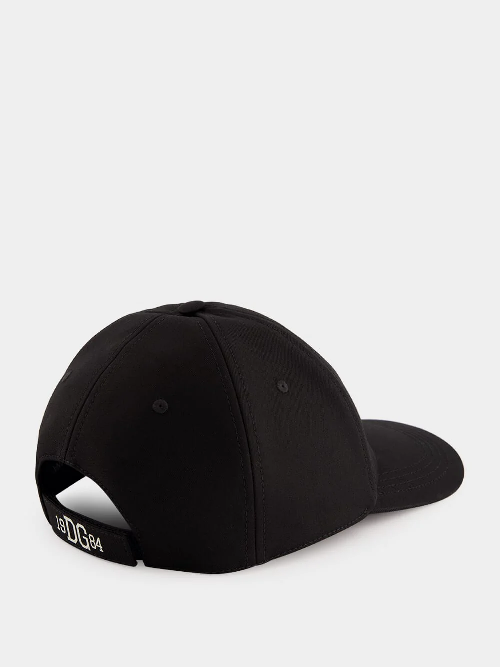 Black Baseball Cap with Logo Embroidery - Image 2