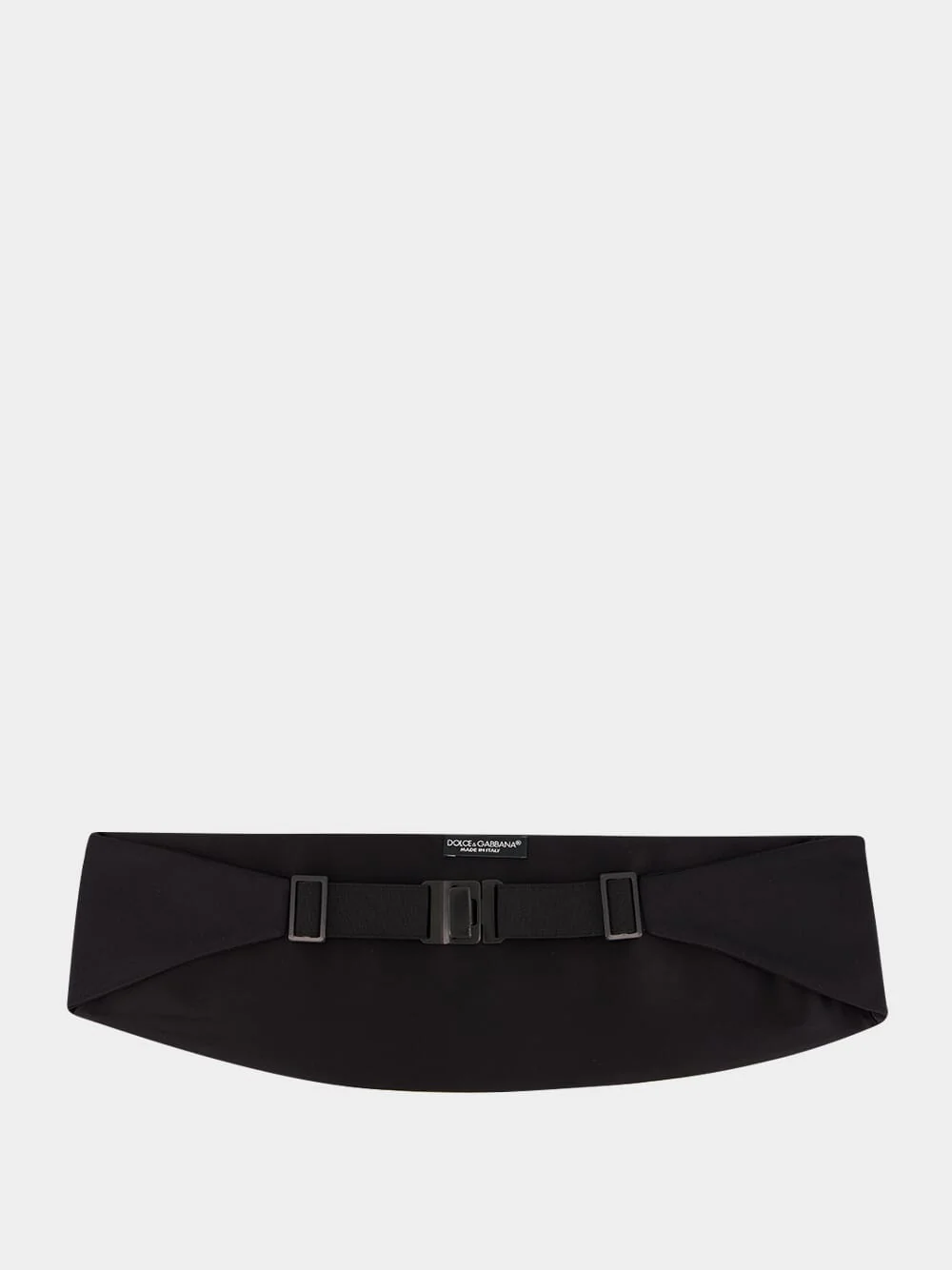 Black Silk Satin Cummerbund - Image 2