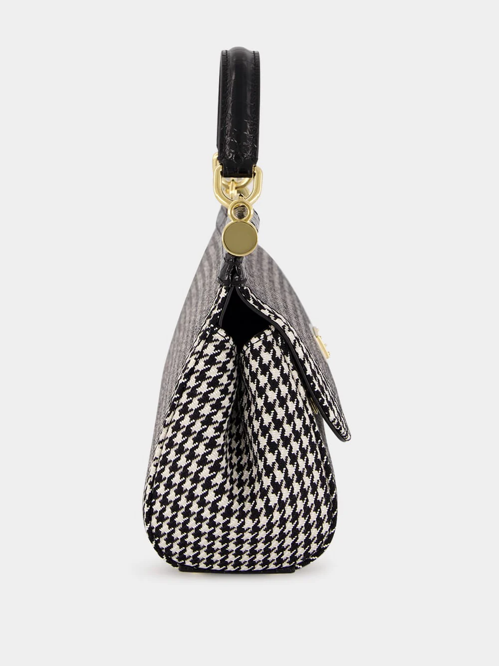 Black & White Medium Sicily Handbag - Image 5