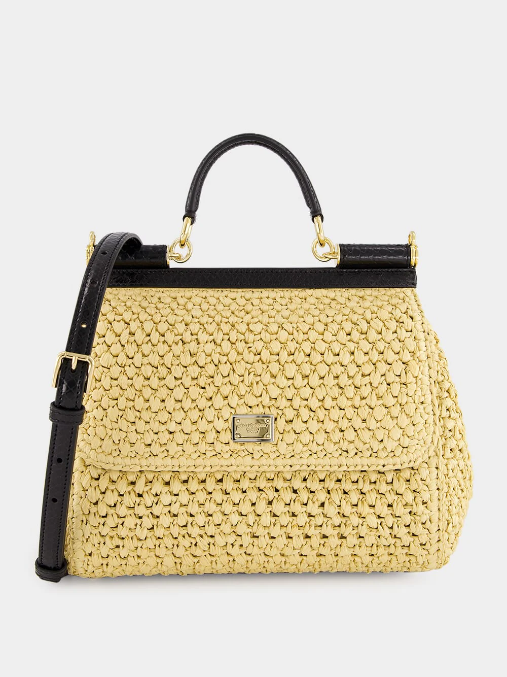 Large Raffia Crochet Sicily Handbag