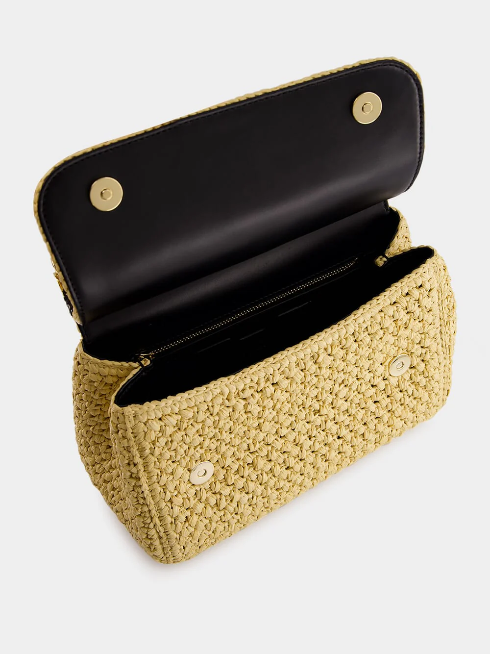 Large Raffia Crochet Sicily Handbag - Image 7
