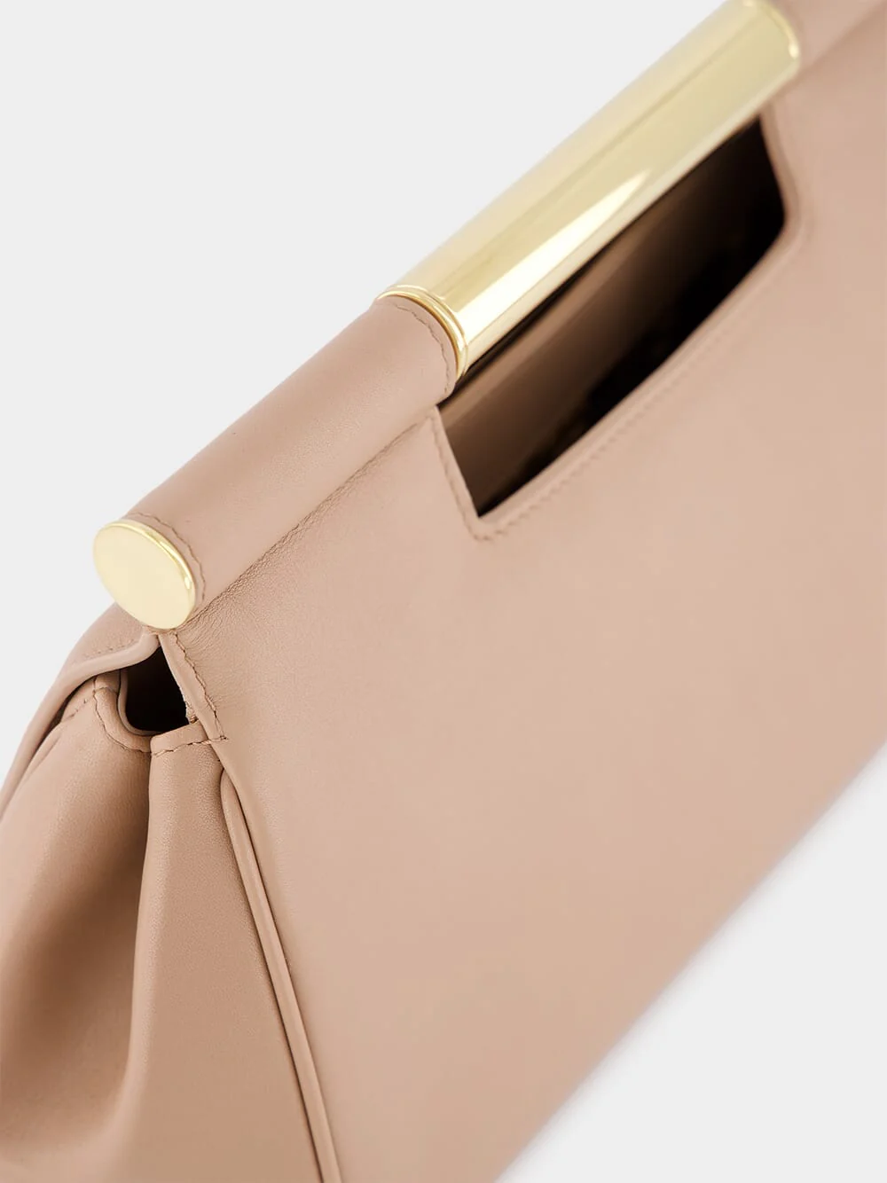 Medium Sicily Beige Clutch - Image 8