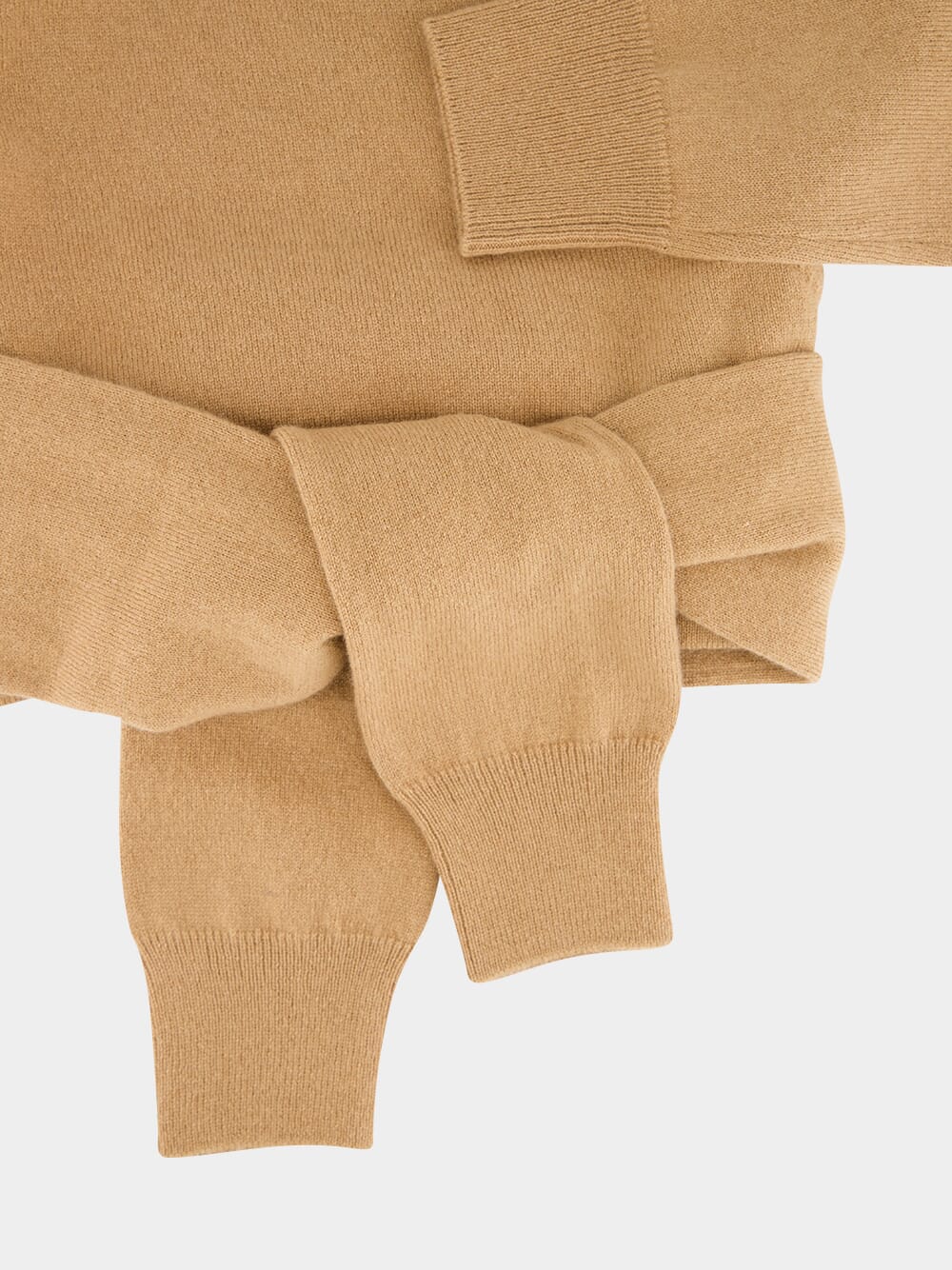 Beige Cashmere Wrap Cardigan - Image 6