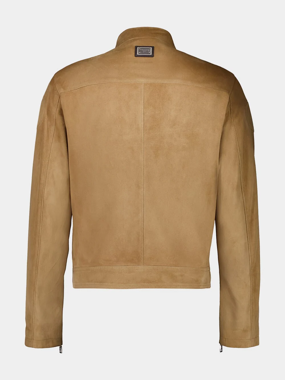 Beige Lambskin Leather Jacket - Image 3