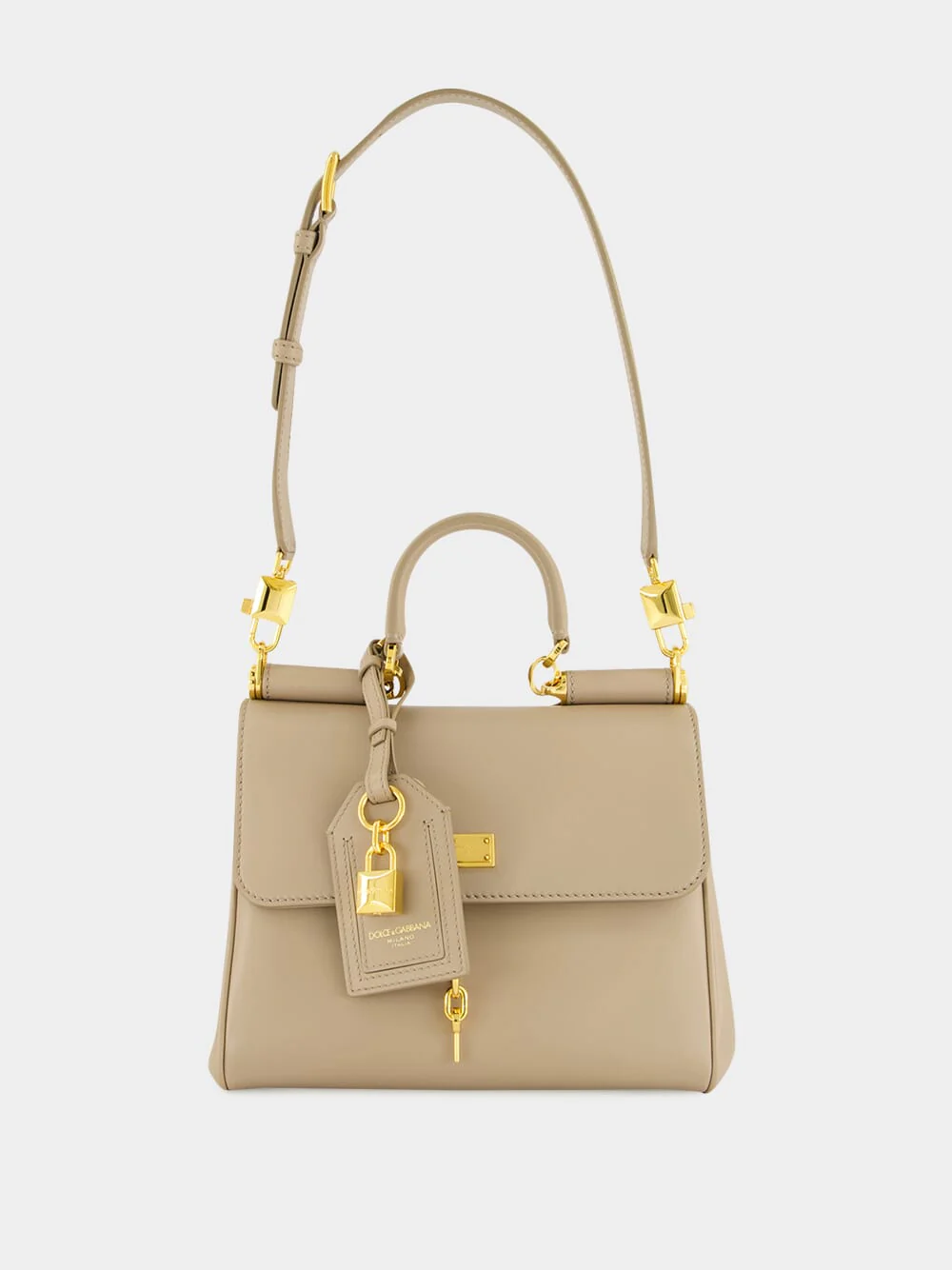 Beige My Sicily Calfskin Bag - Image 2