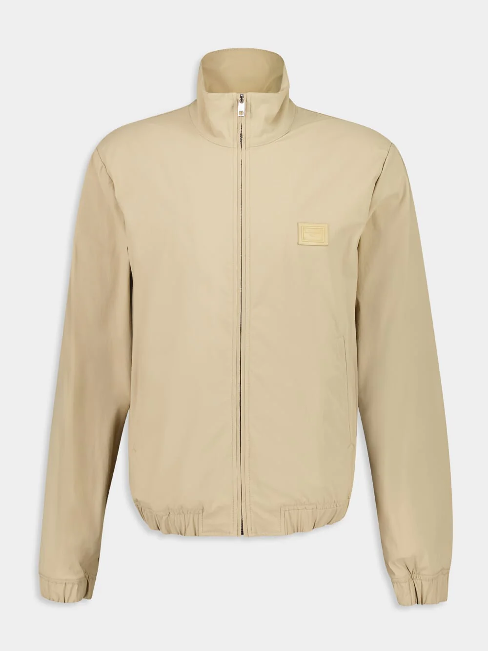 Beige Nylon Canvas Jacket