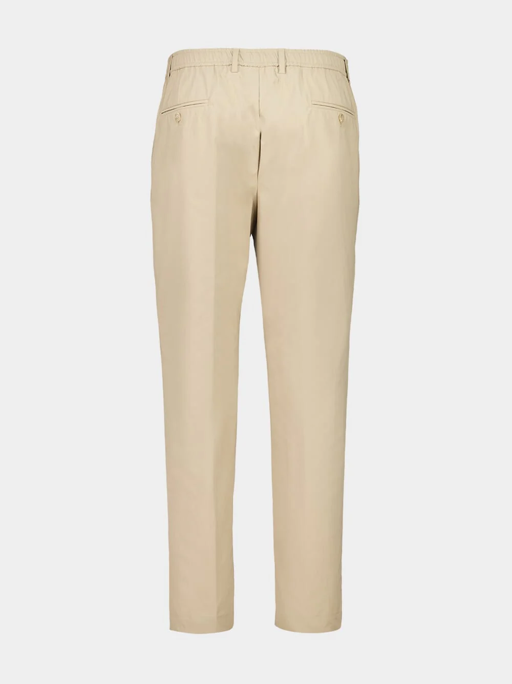 Beige Nylon Canvas Trousers - Image 2