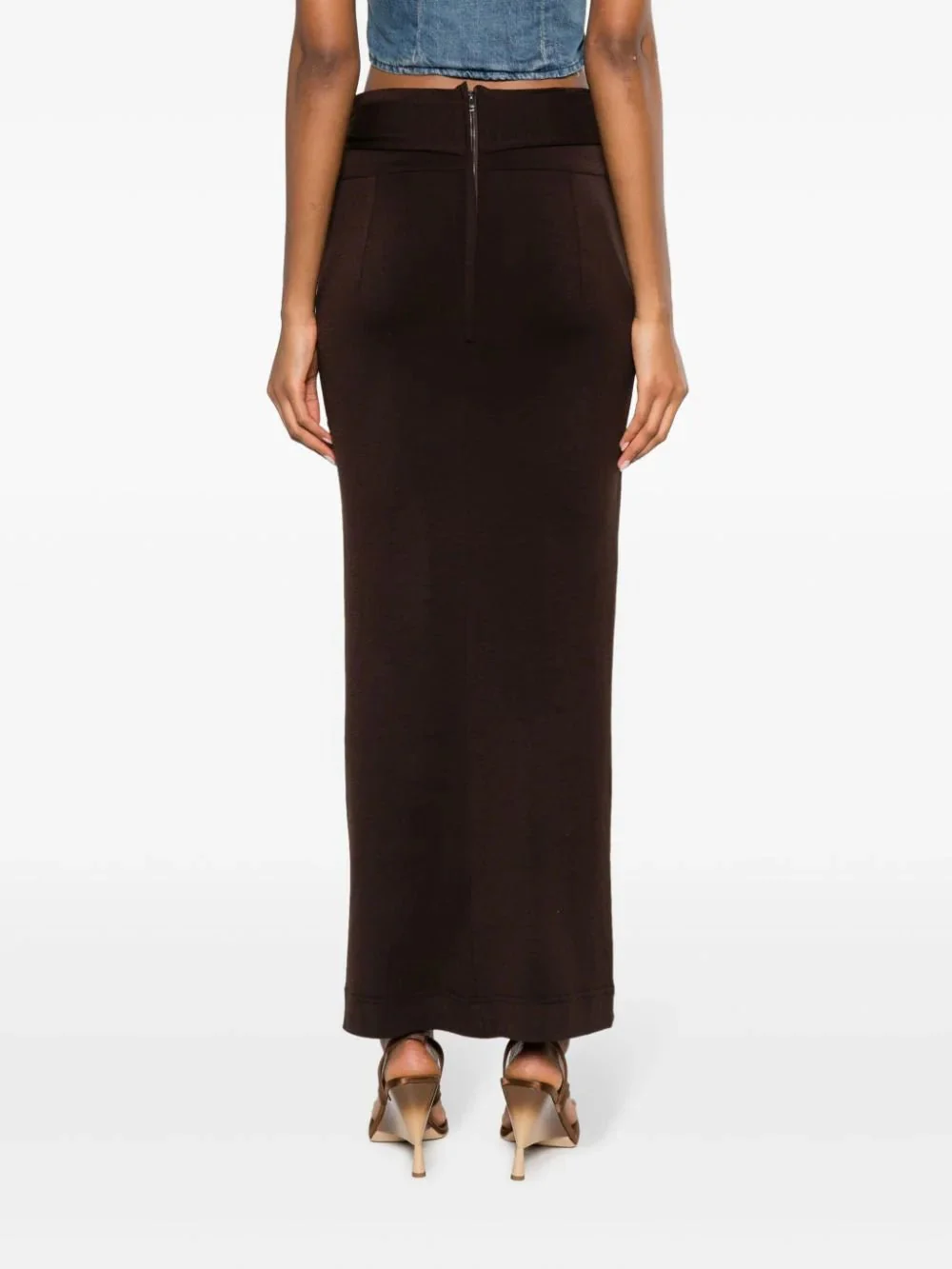 Belted Virgin-Wool Maxi Skirt - Image 4