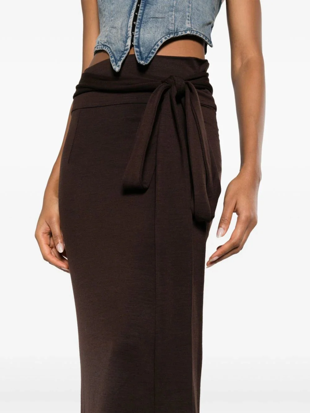 Belted Virgin-Wool Maxi Skirt - Image 5