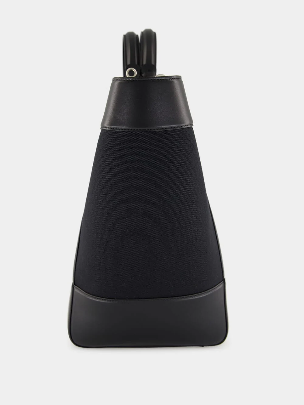 Black Calfskin and Panama Sicily Bag - Image 4