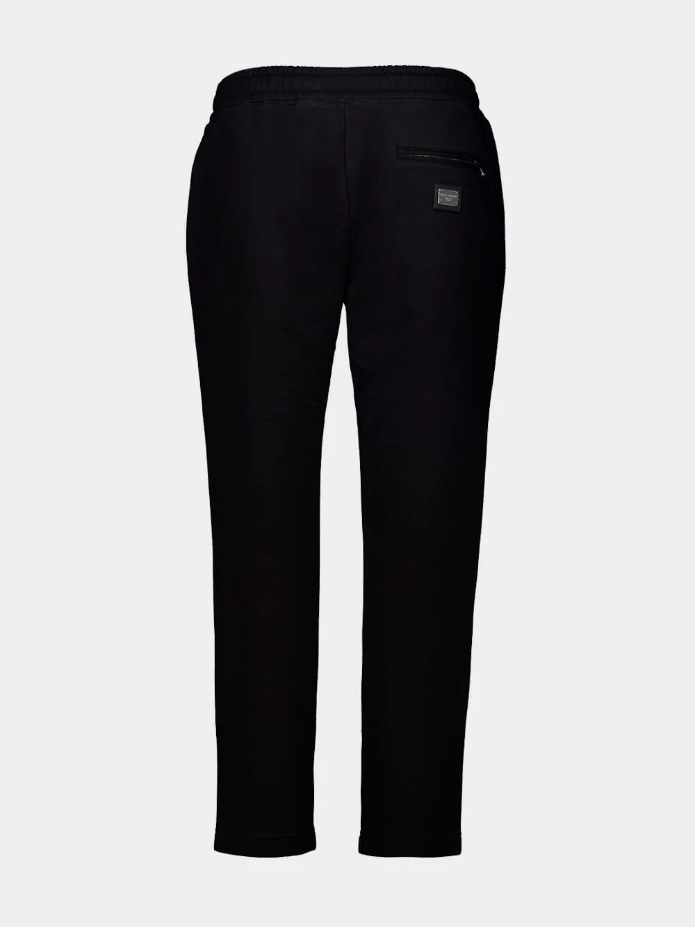 Black Cotton Drawstring Trousers - Image 2