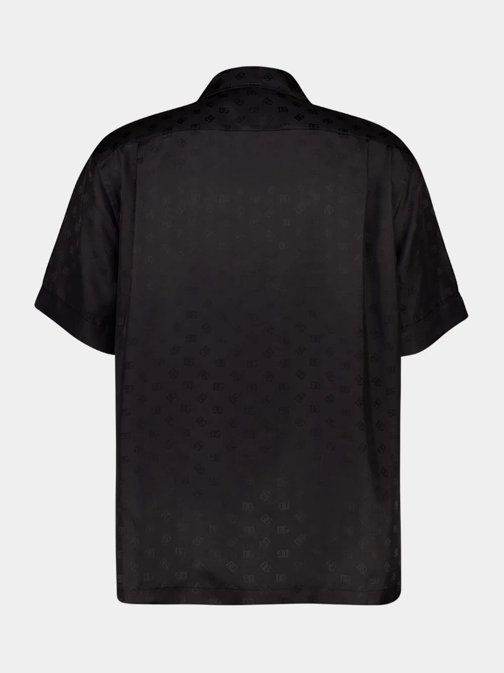Black DG Logo Jacquard Hawaii Shirt - Image 3