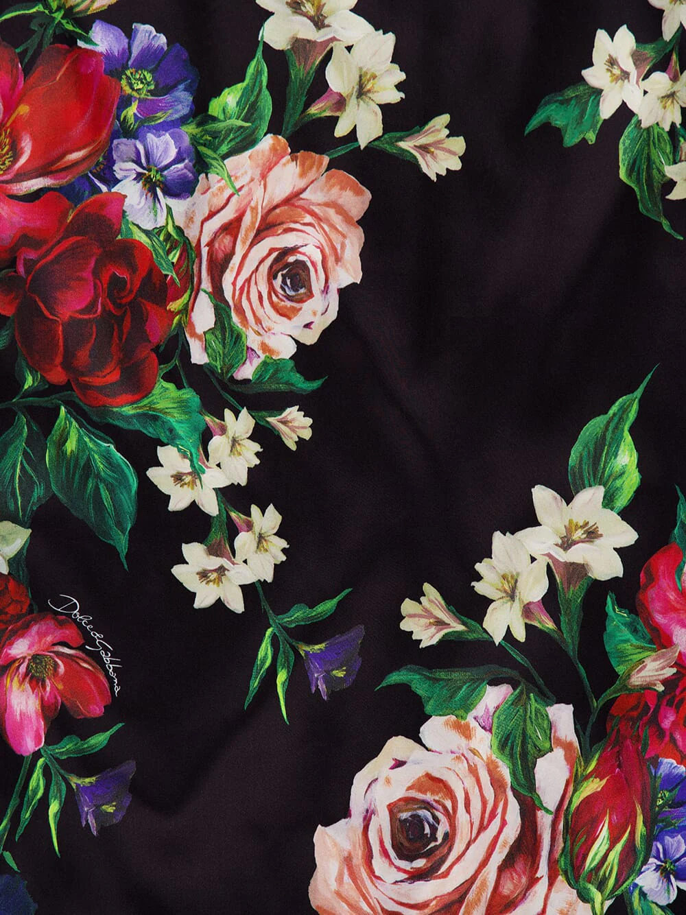 Black Floral Satin Slip Dress with Bra Detail - Image 6