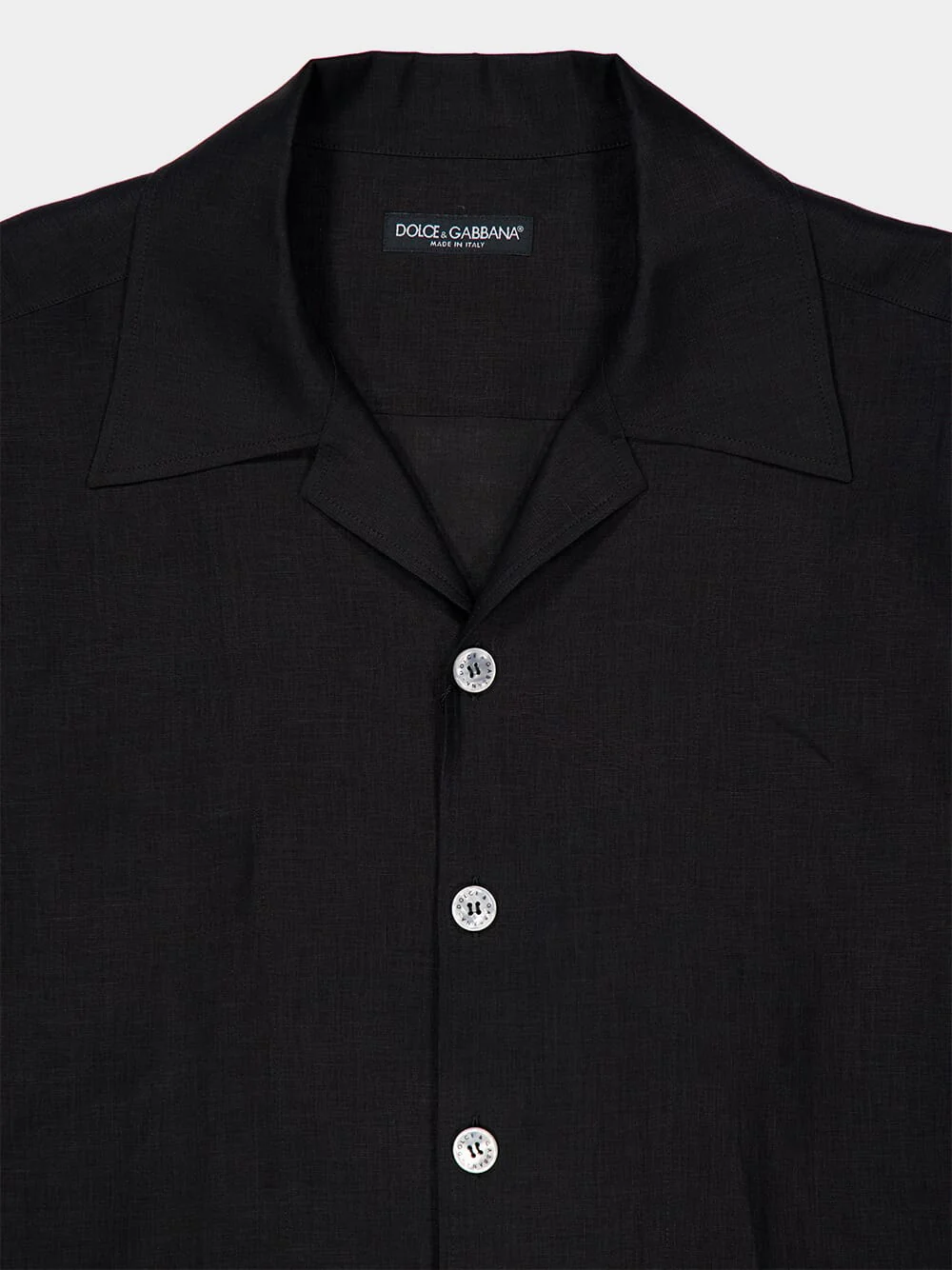 Black Hawaii Linen Canvas Shirt - Image 4