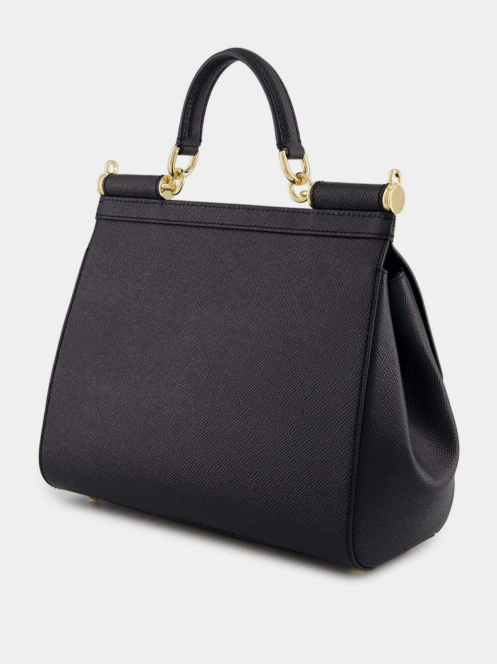 Black Large Sicily Handbag - Image 6