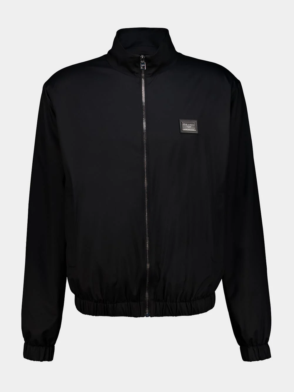 Black Light Nylon Jacket with Branded Tag