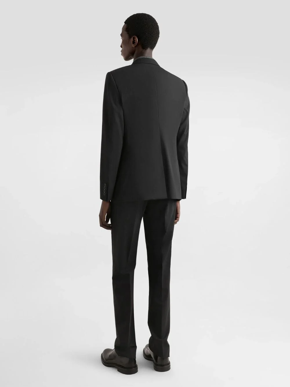 Black Martini-Fit Stretch Wool Suit - Image 4
