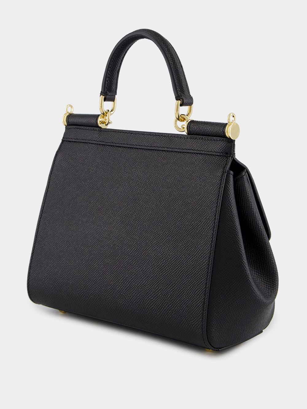 Black Medium Sicily Handbag - Image 6