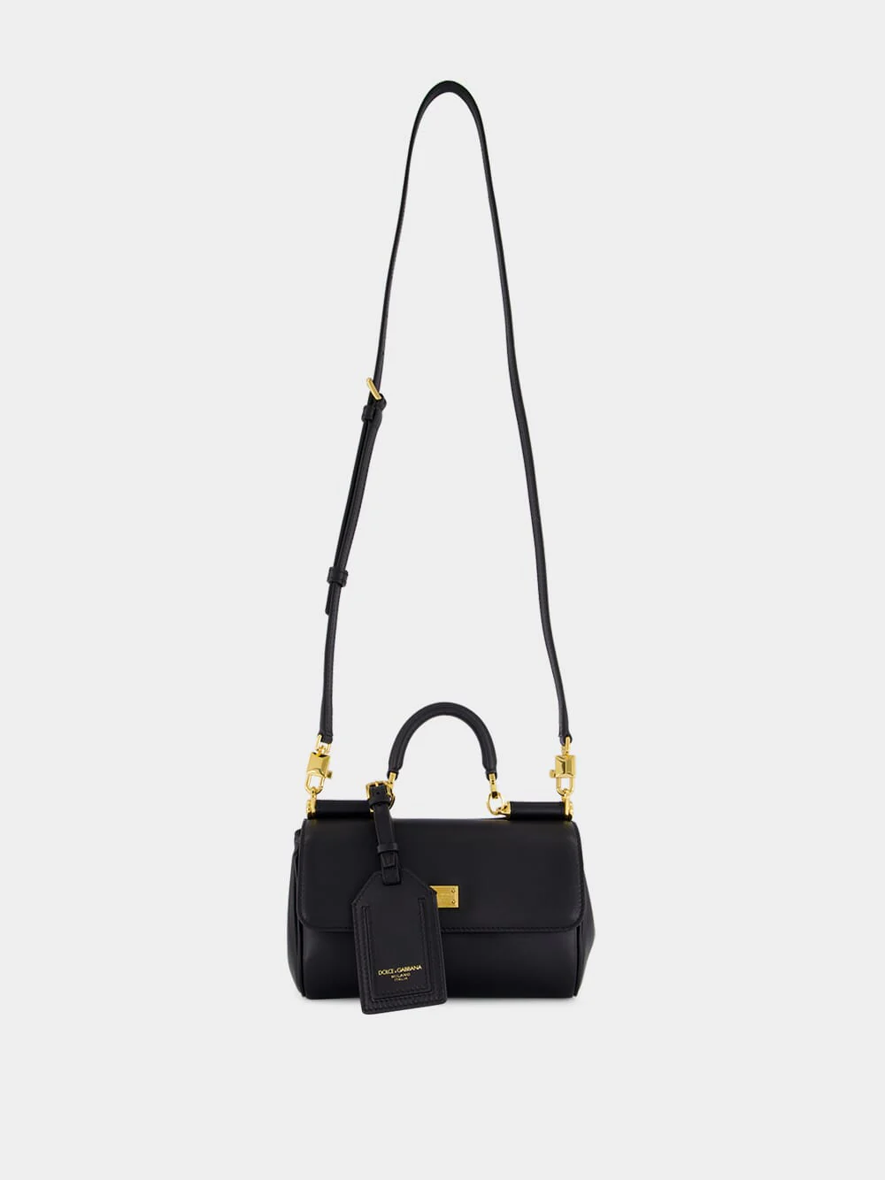 Black My Sicily Mini Calfskin Handbag - Image 2