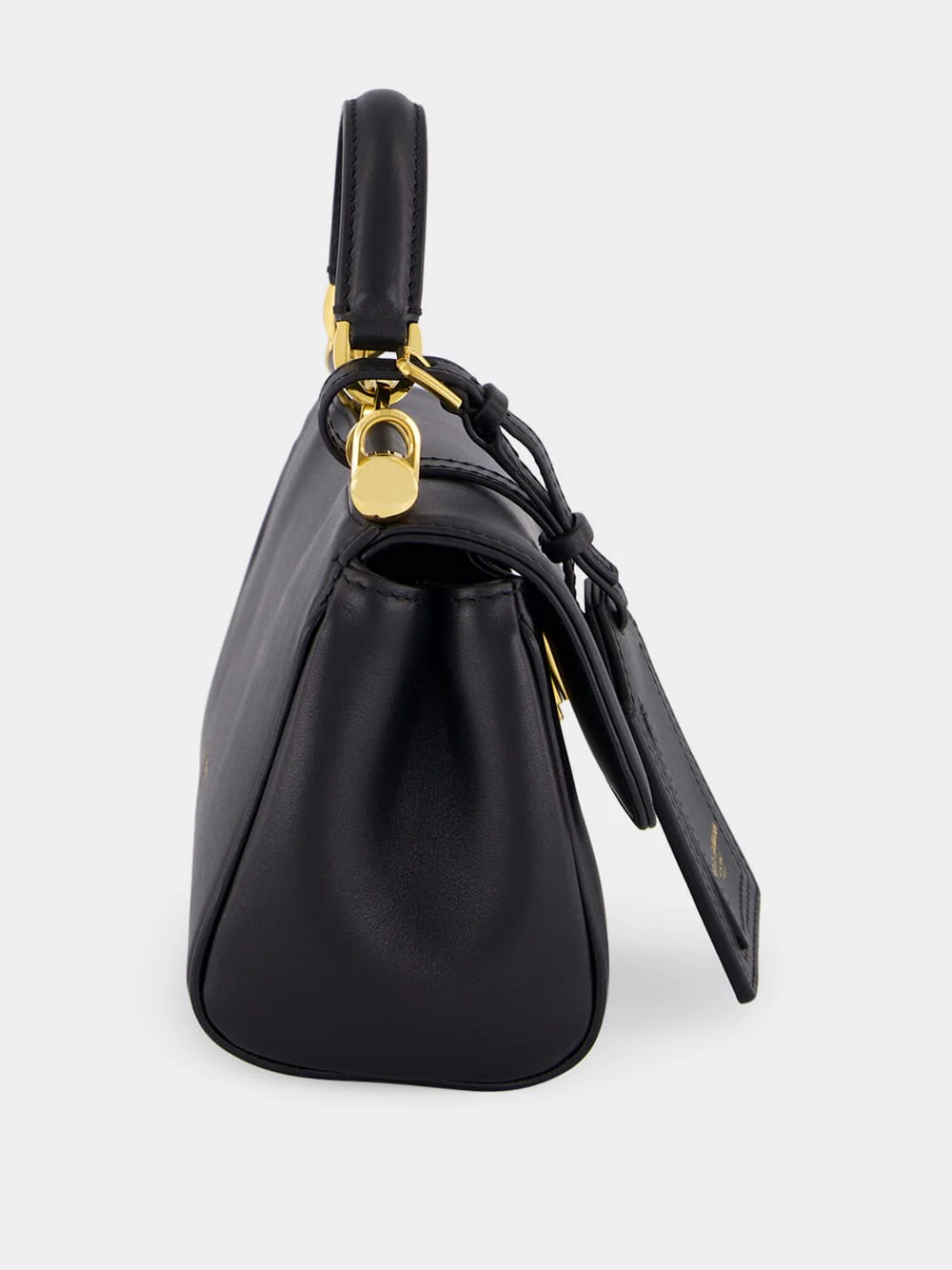 Black My Sicily Mini Calfskin Handbag - Image 4