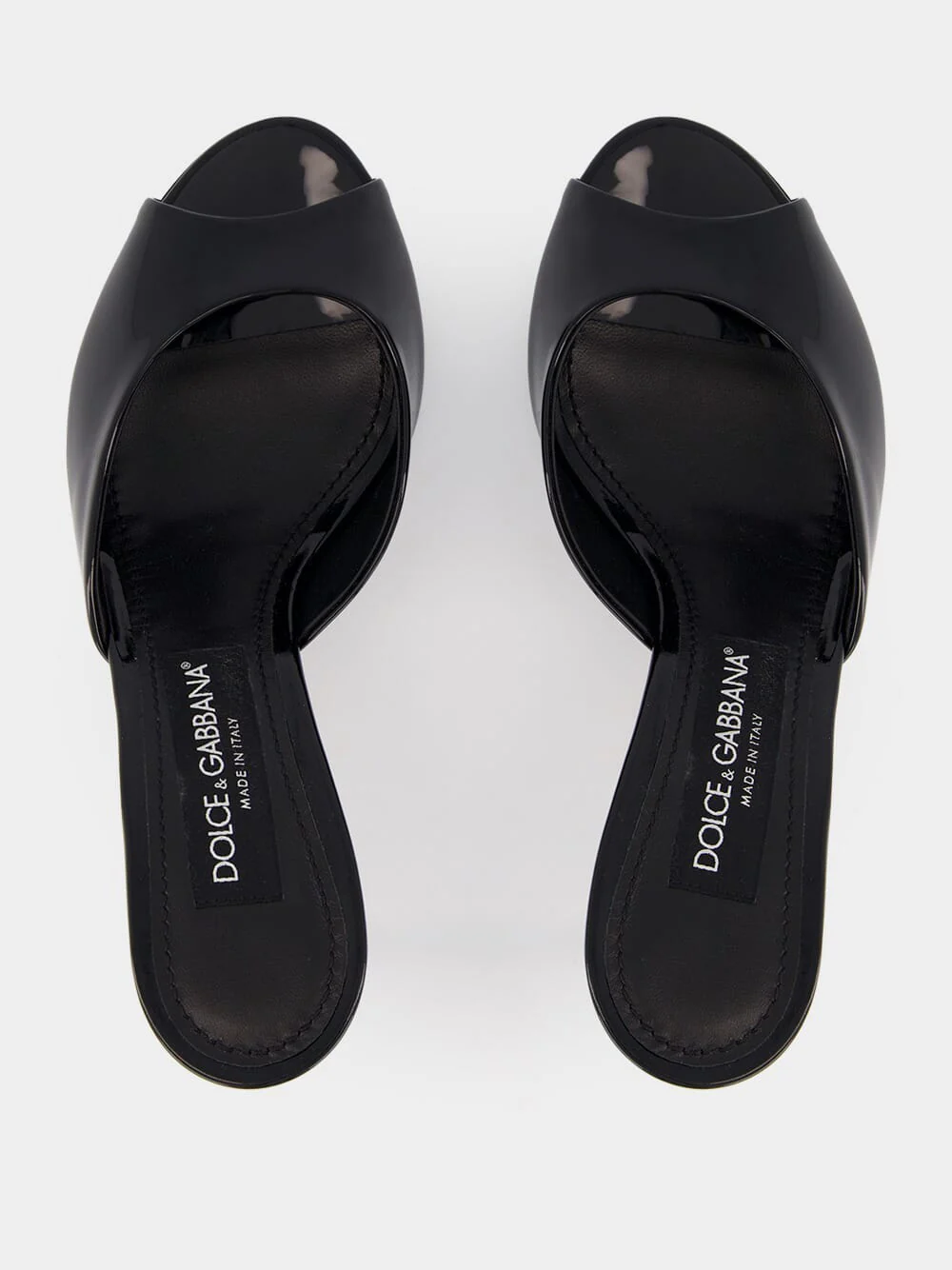 Black Patent Leather Keira Heeled Mules - Image 4