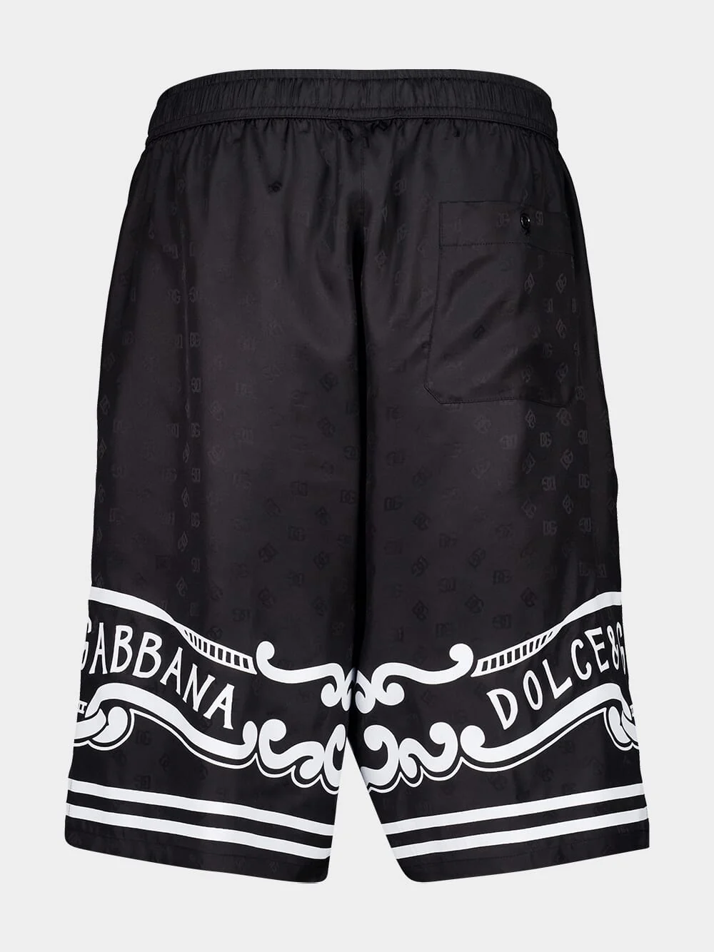 Black Silk Bandanna-Print Shorts - Image 2