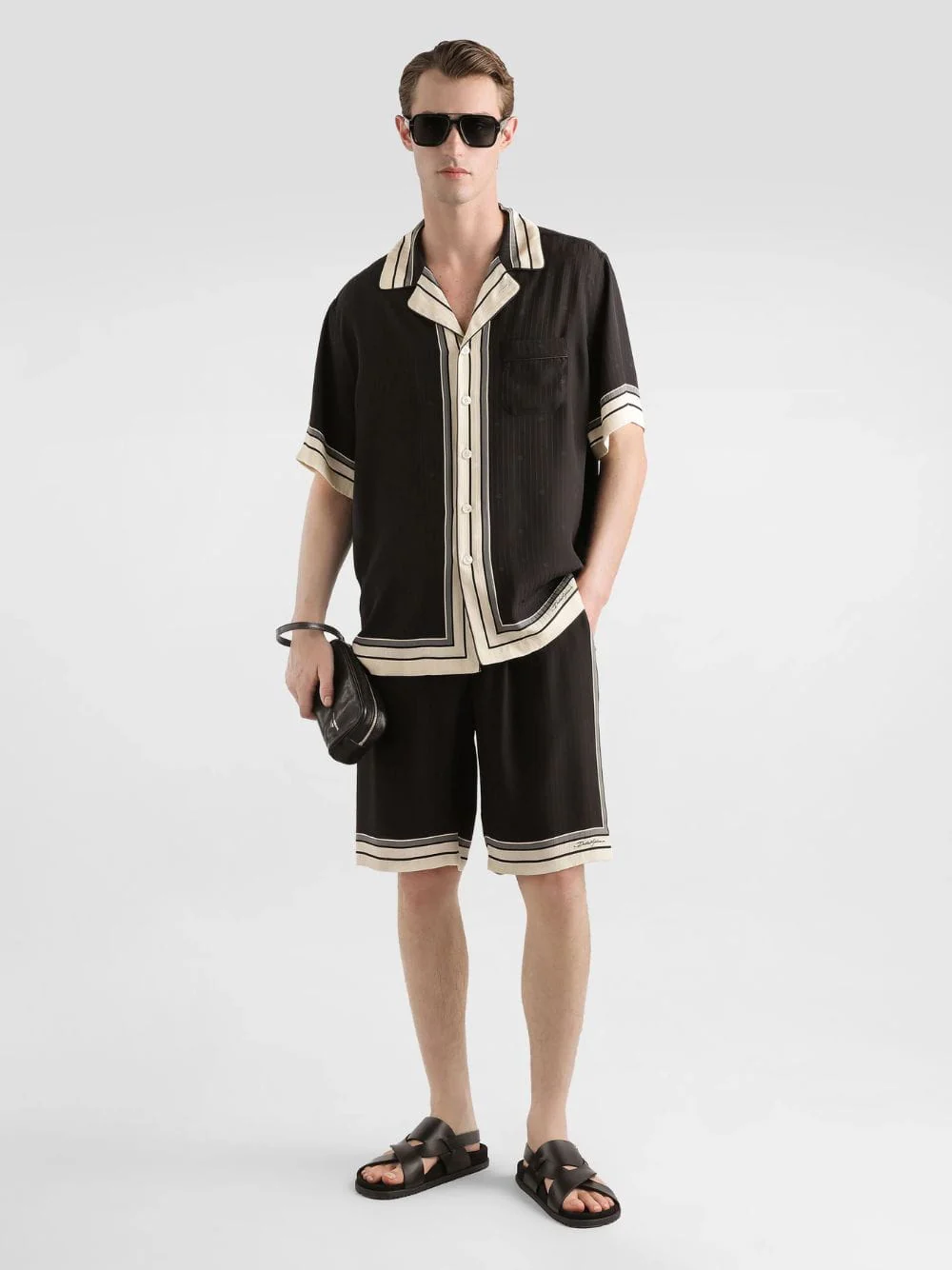 Black Silk Hawaii Logo Shirt