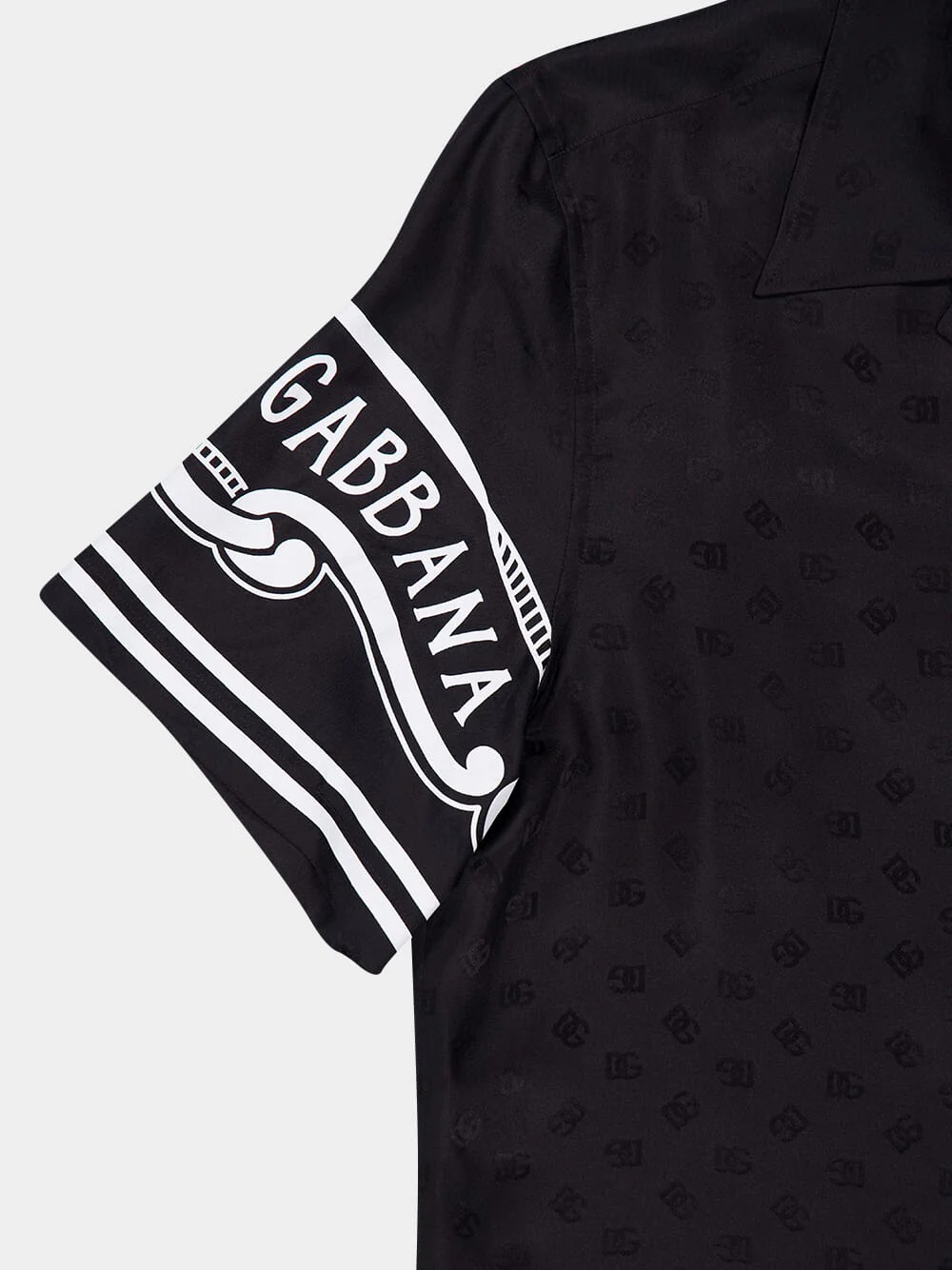 Black Silk Hawaiian Shirt with Bandanna Print - Image 6