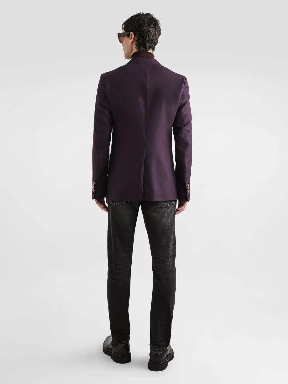 Black Slim-Fit Stretch Cotton Jeans - Image 3