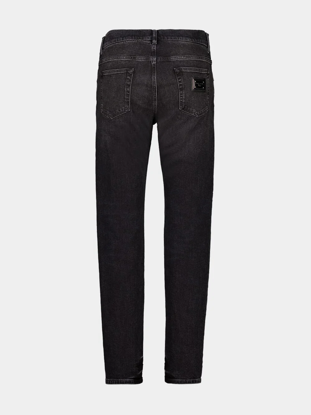 Black Slim-Fit Stretch Cotton Jeans - Image 4