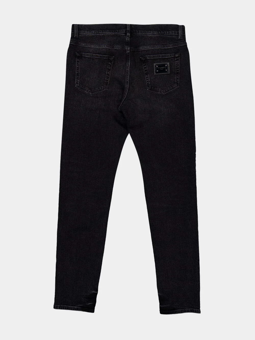 Black Slim-Fit Stretch Cotton Jeans - Image 8