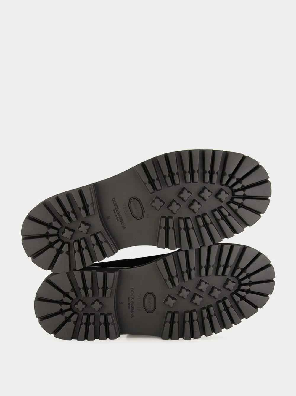 Black Split Calfskin Derby Shoes - Image 6