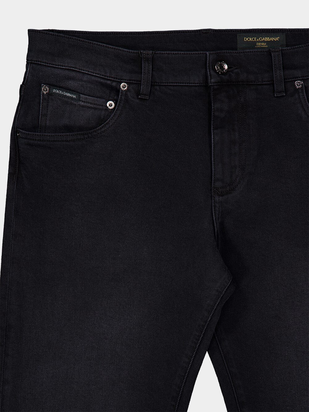 Black Straight Fit Cotton Pants - Image 3