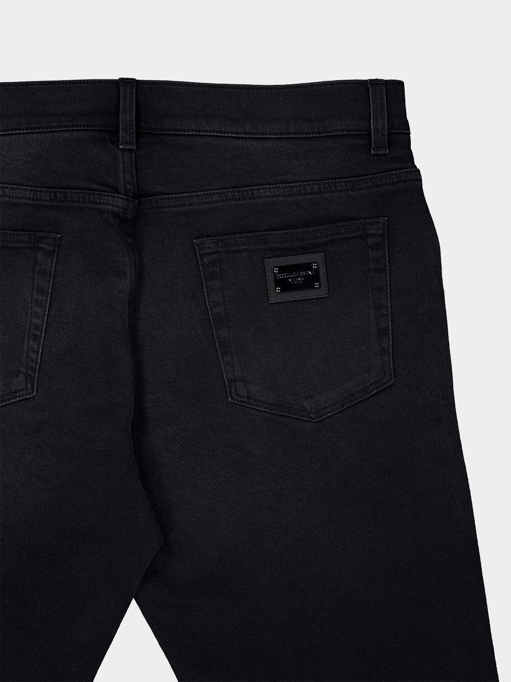 Black Straight Fit Cotton Pants - Image 4