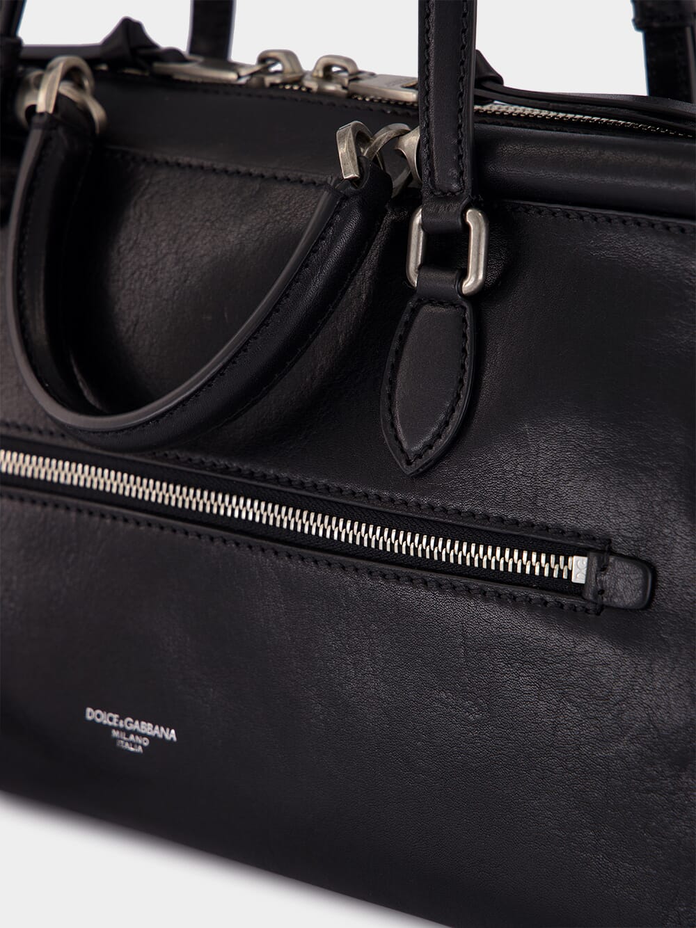 Black Vittoria Calfskin Bag - Image 6