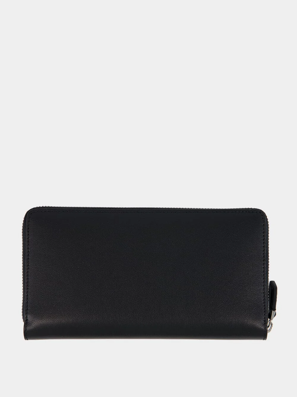 Black Zip-Around Calfskin Wallet - Image 2