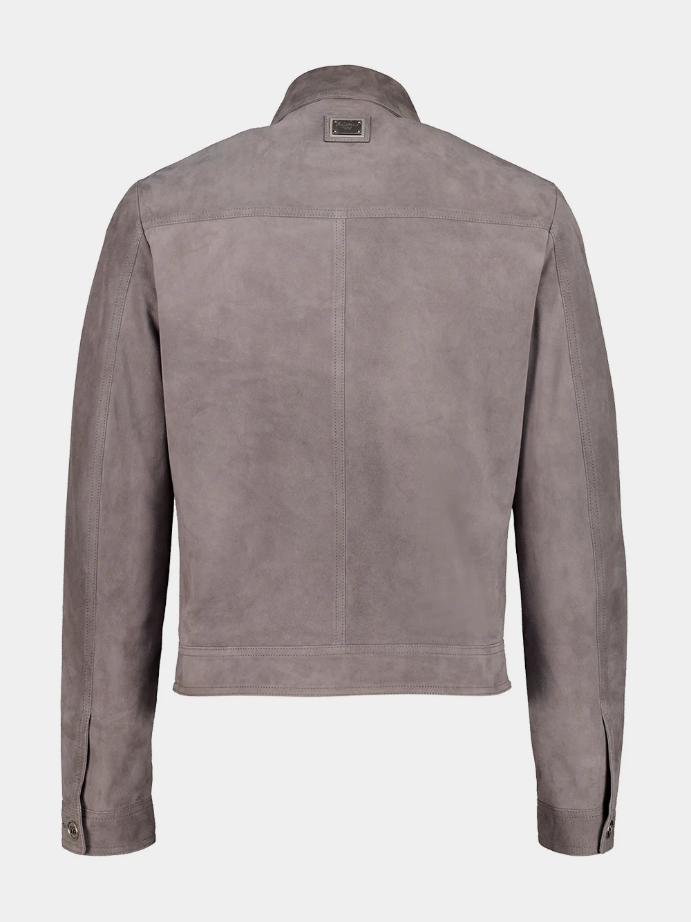Grey Suede Intarsia Jacket - Image 3