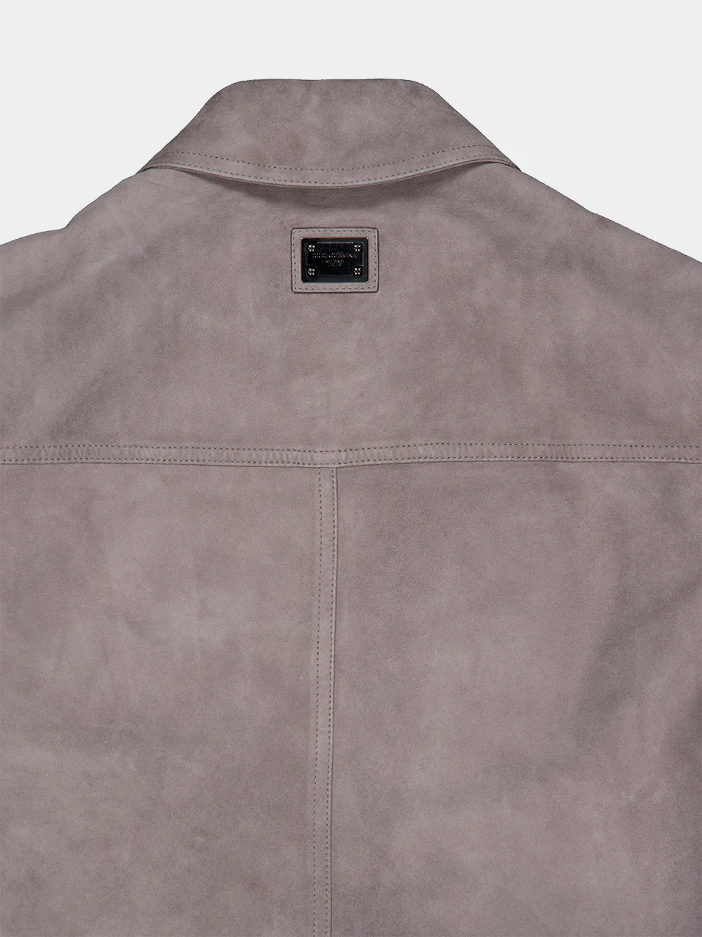Grey Suede Intarsia Jacket - Image 7