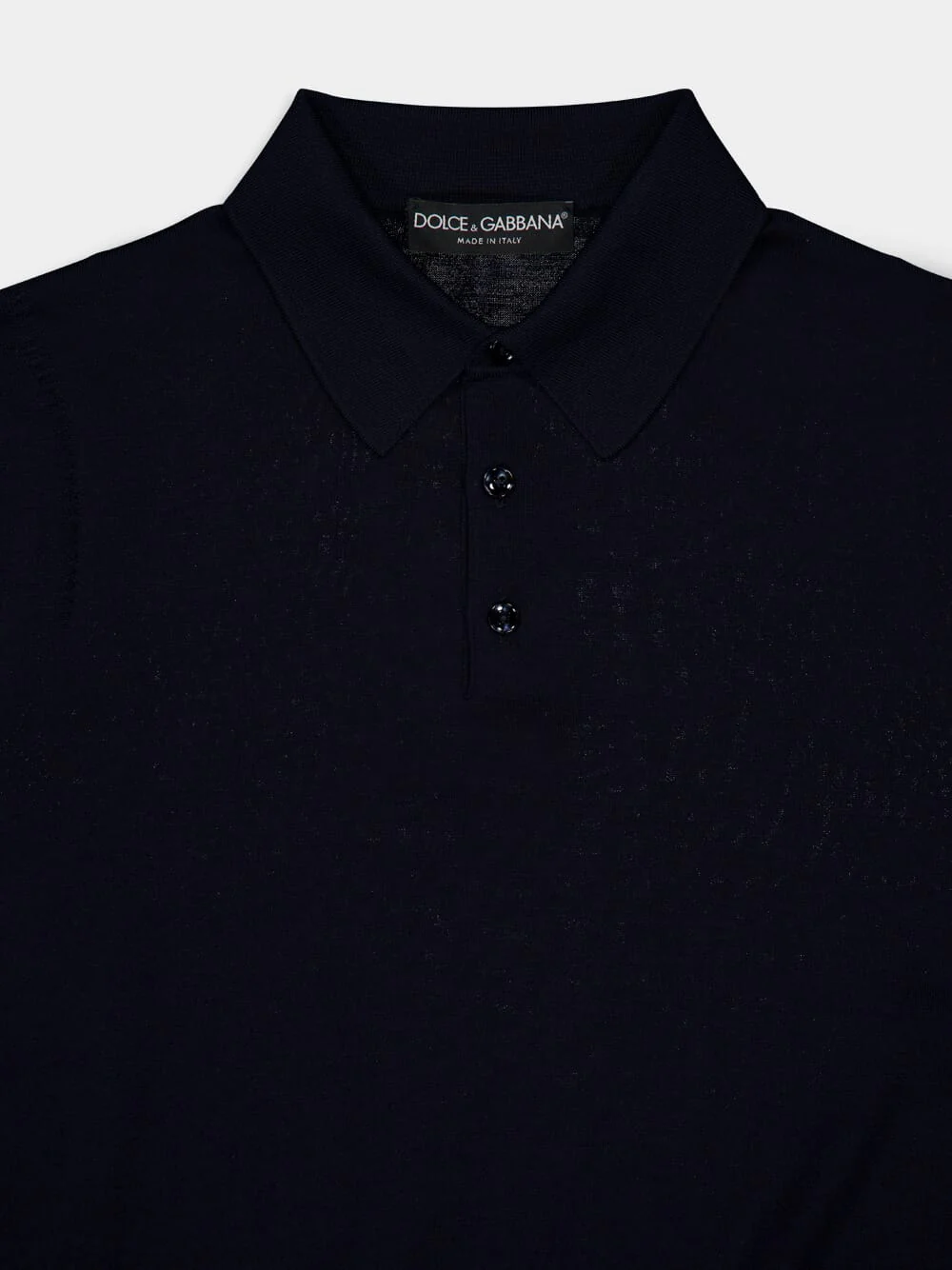 Blue Fine-Gauge Wool Polo Shirt - Image 5