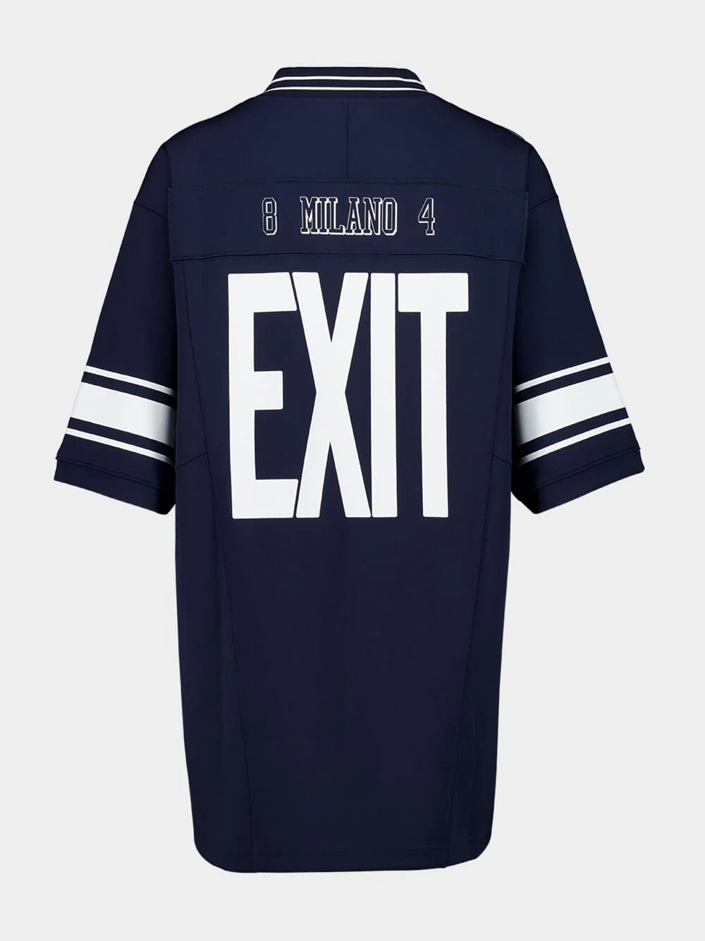 Blue Printed T-Shirt with Patch Detail - Image 3