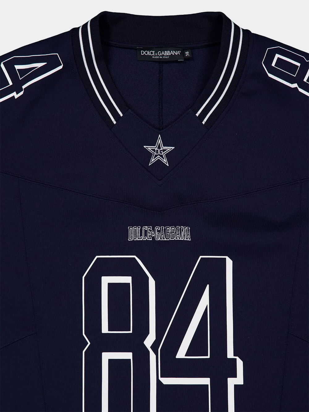 Blue Printed T-Shirt with Patch Detail - Image 5
