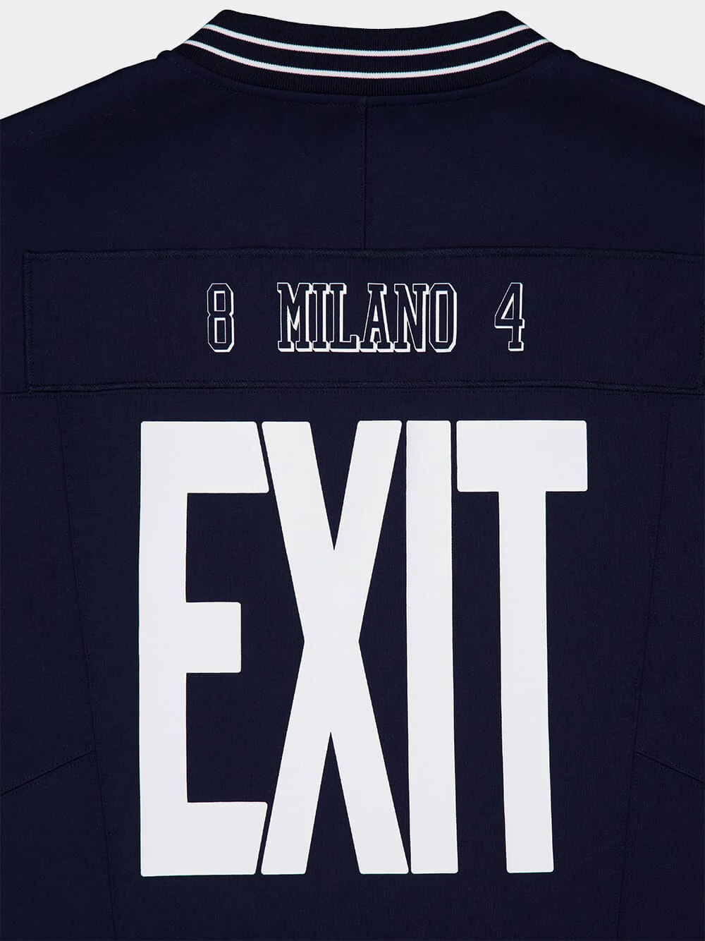 Blue Printed T-Shirt with Patch Detail - Image 7