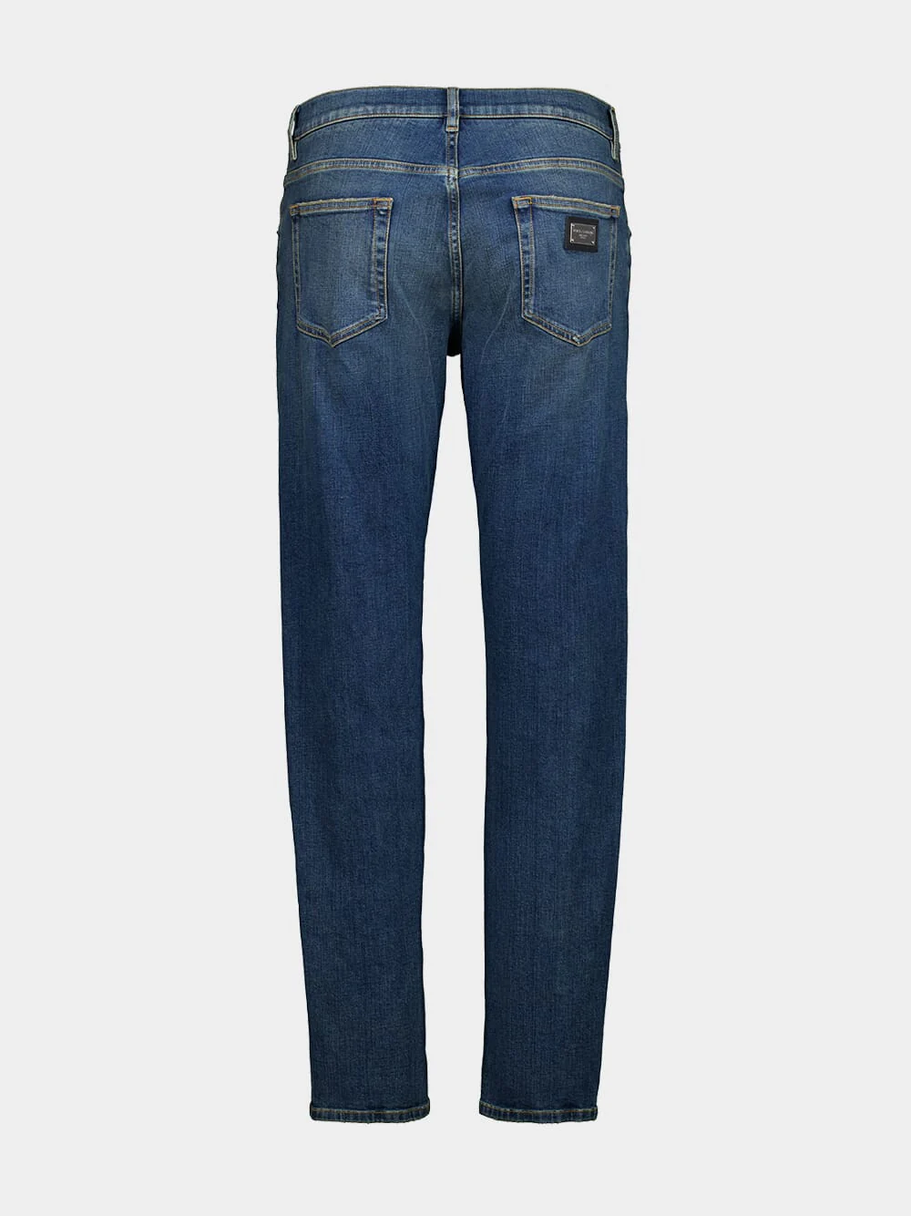 Blue Straight-Fit Denim Jeans - Image 2