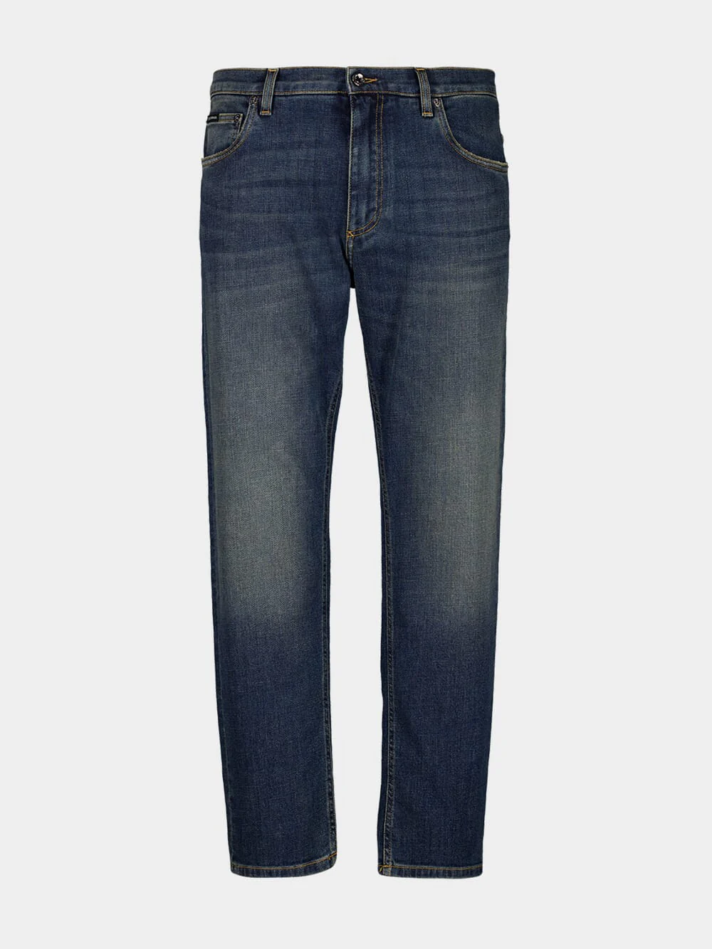 Blue Washed Loose Fit Jeans