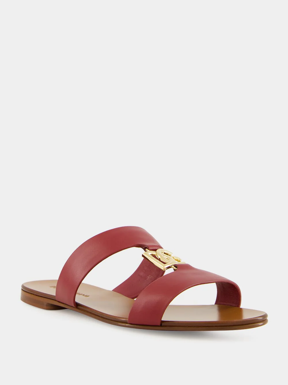 Bordeaux Calfskin DG Logo Sliders - Image 2