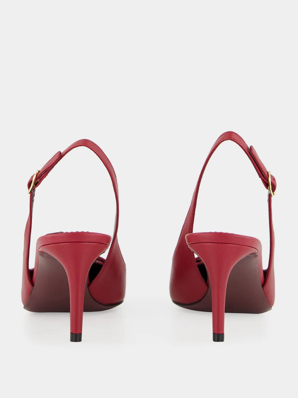 Bordeaux Mid-Heel Slingback Pumps - Image 5