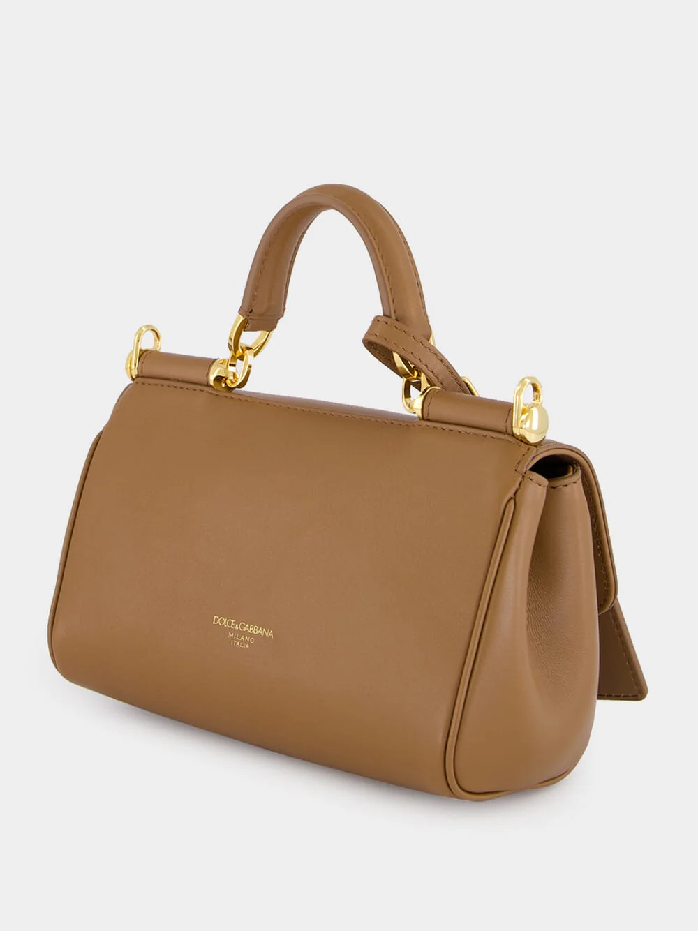 Brown Mini My Sicily Calfskin Handbag - Image 6