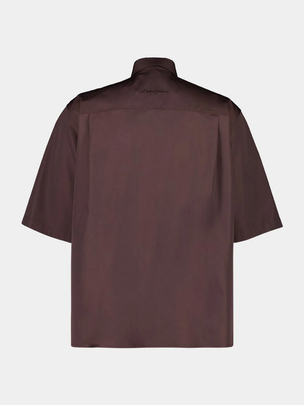 Brown Poplin Utility Shirt - Image 3