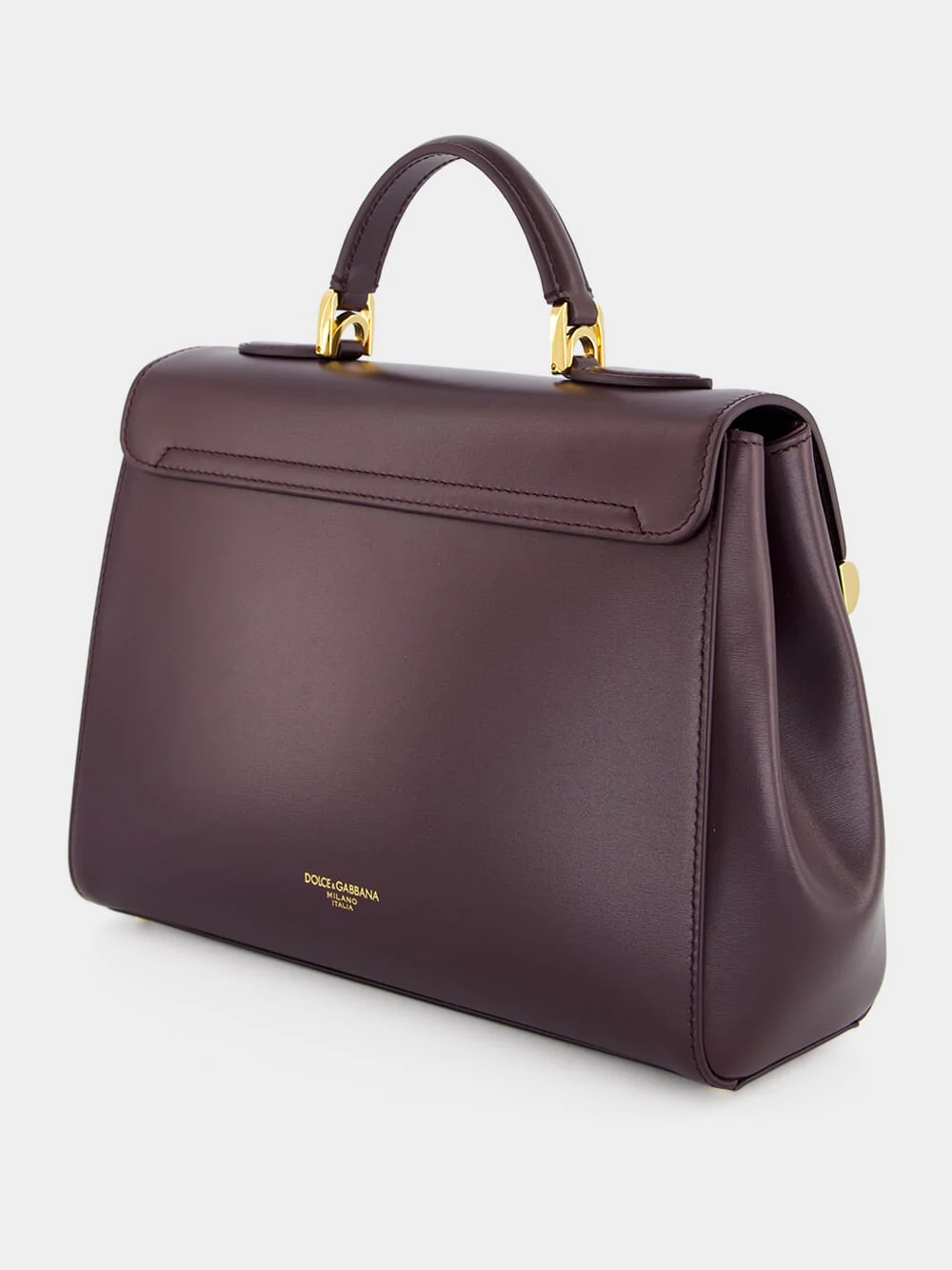 Burgundy Marlene Handbag in Palmellato Calfskin - Image 7