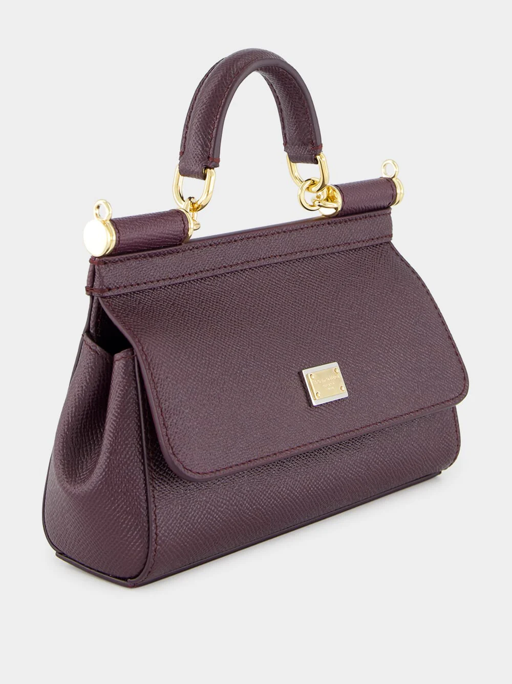 Burgundy Small Sicily Handbag - Image 3